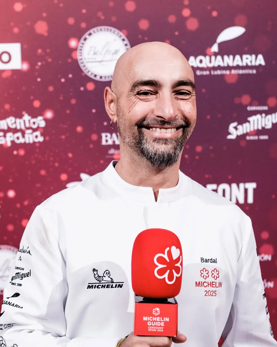Benito Gómez en la gala de la Guía MICHELIN 2025